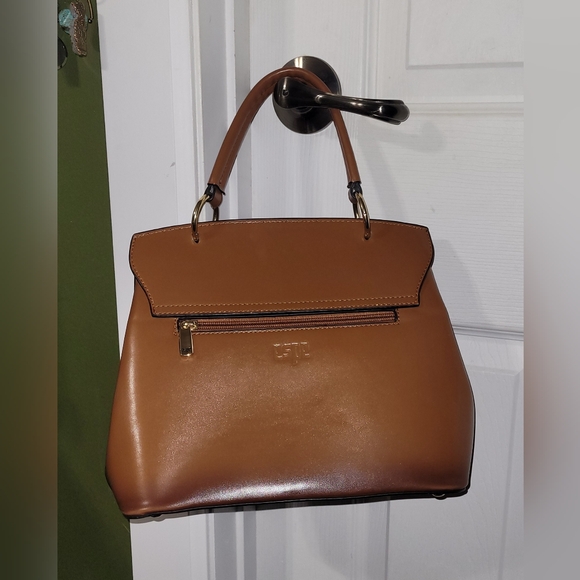 👜ESPE Caramel Coloured Faux Leather Designer Hand Bag - Picture 14 of 16